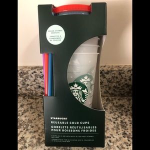 Starbucks CONFETTI color change cold cups